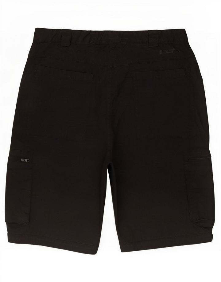 Shorts de carga masculino Mountain Warehouse grande poliéster preto W34