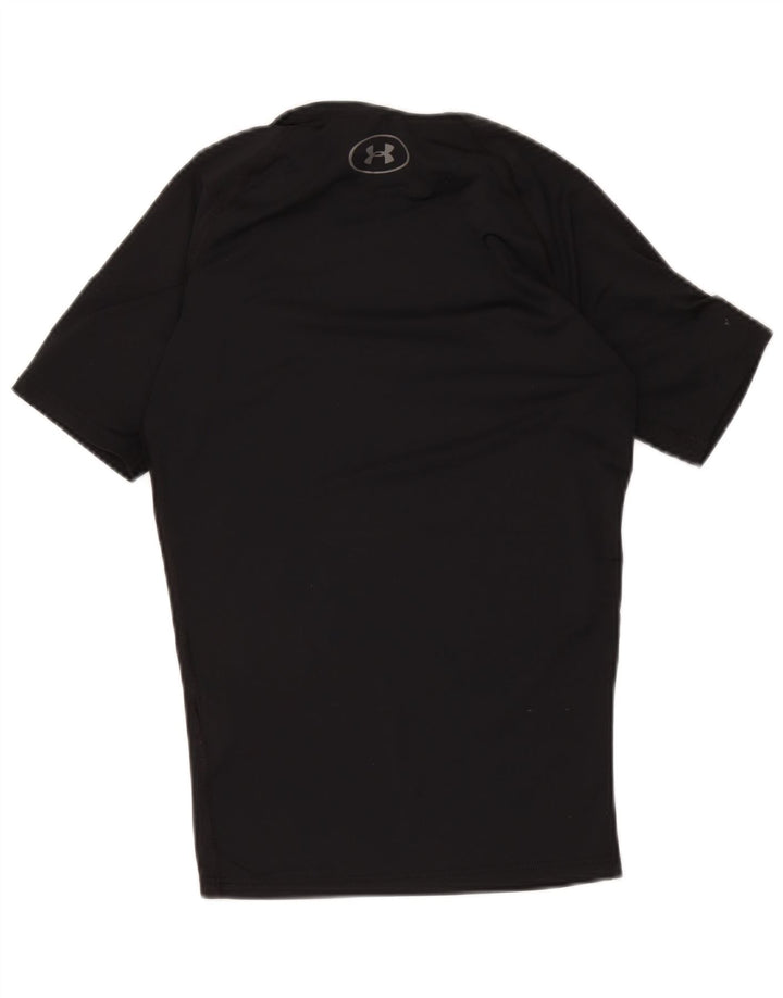 Under Armour Mens Compression T-Shirt Top Médio Poliéster Preto