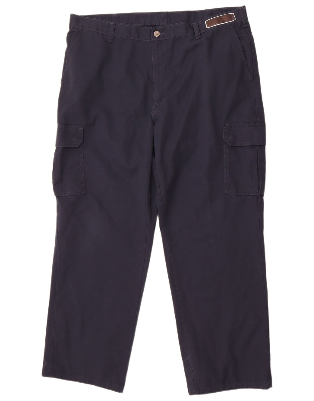 Calças Dickies Mens Straight Cargo W40 L30 Poliéster Azul Marinho
