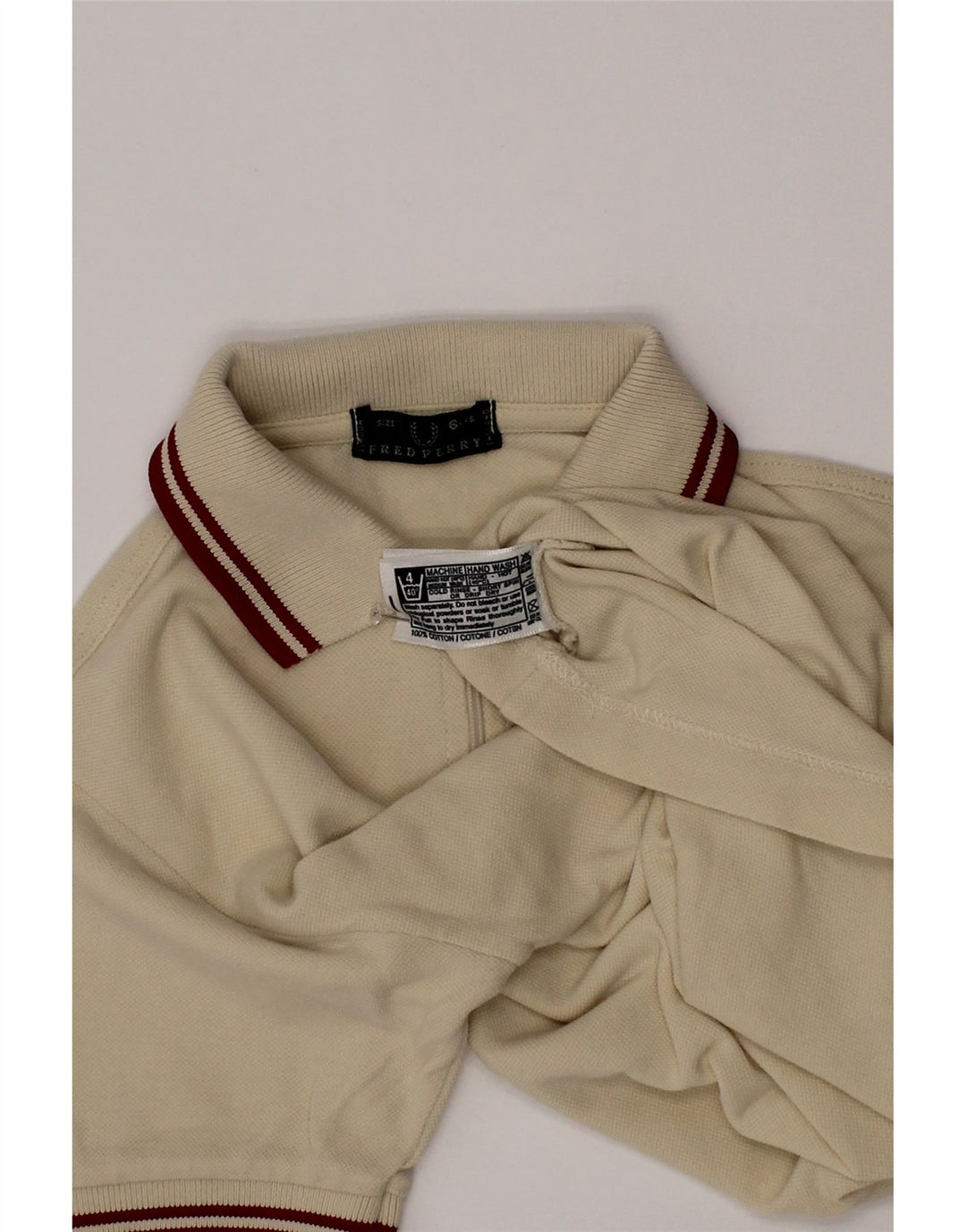 Camisa polo masculina Fred Perry 5-6 anos algodão amarelo