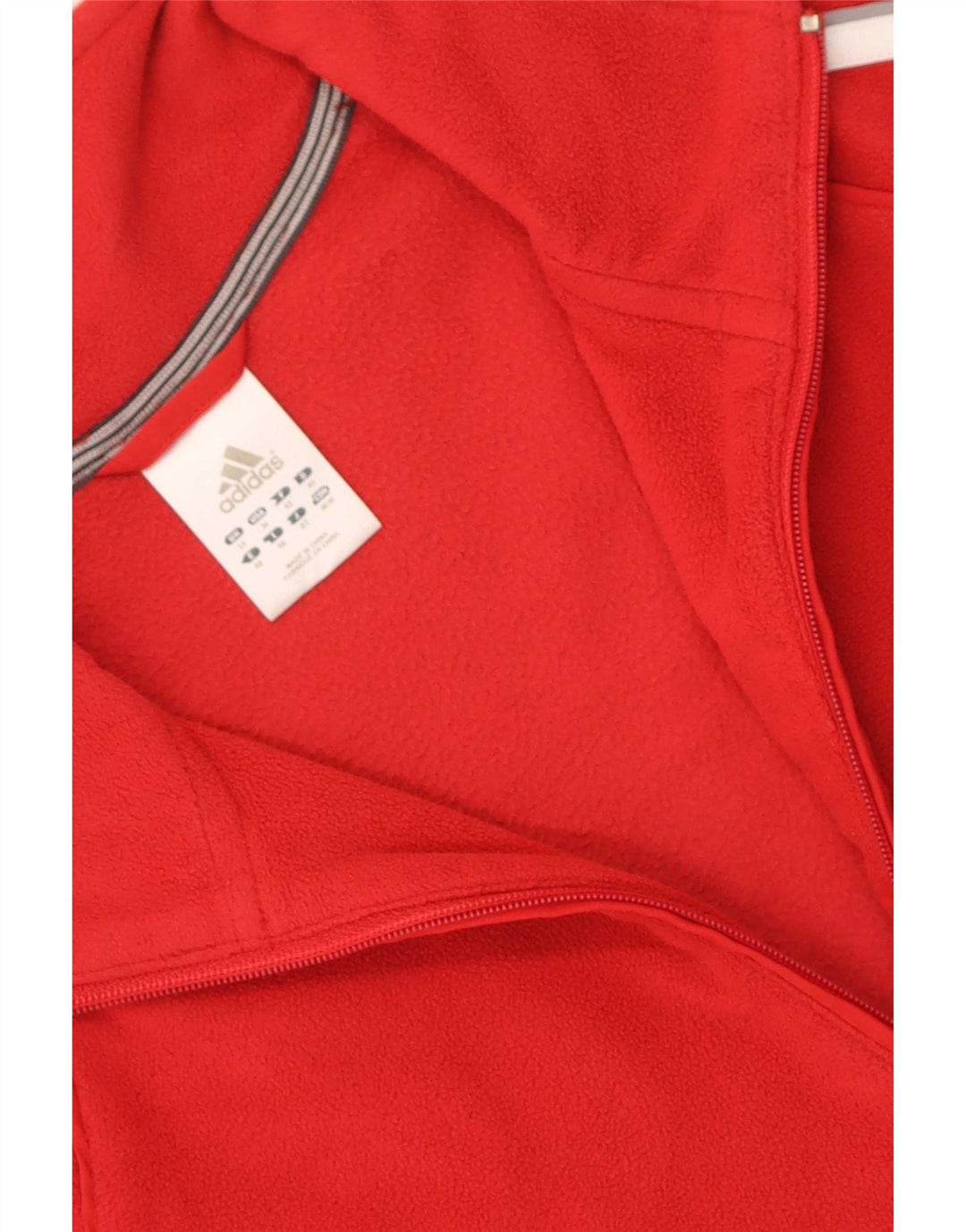 Casaco de lã feminino Adidas UK 14 médio vermelho