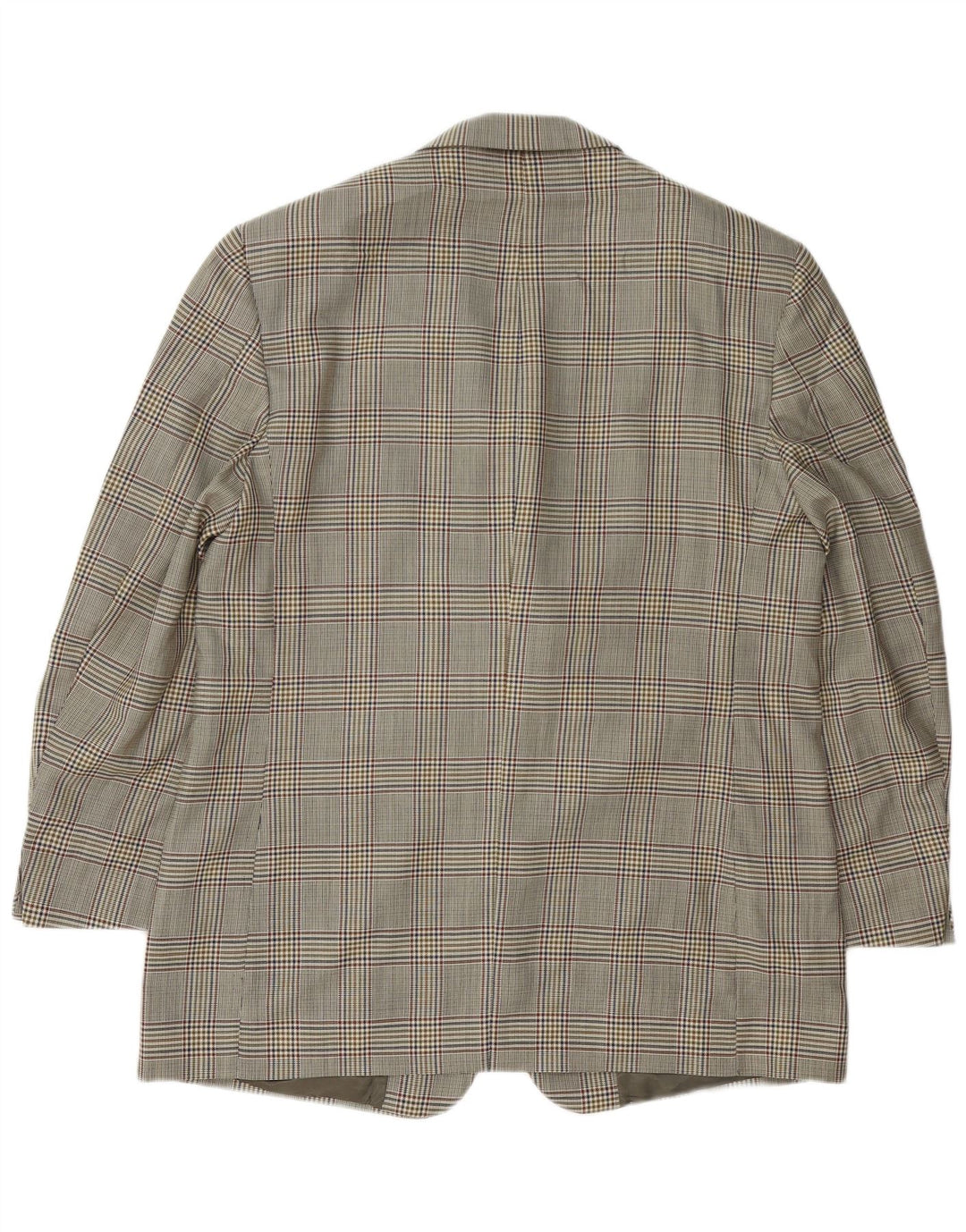 Jaqueta blazer masculina de 3 botões Brooks Brothers IT 54 2XL cinza houndstooth lã