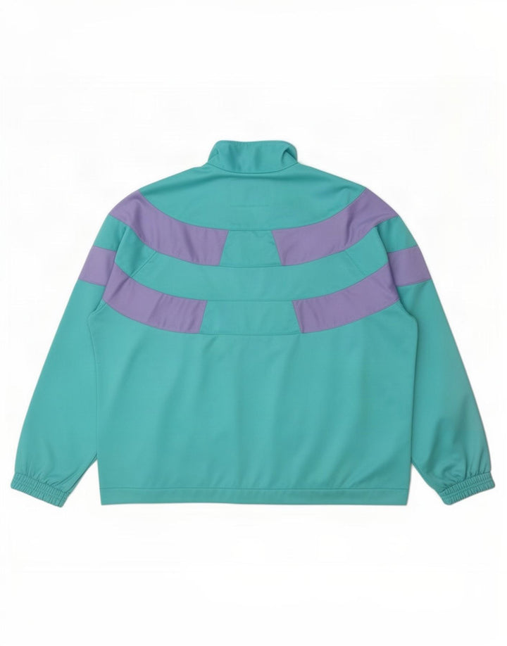Diadora Womens Tracksuit Top Jacket IT 46 Large Turquesa Colourblock