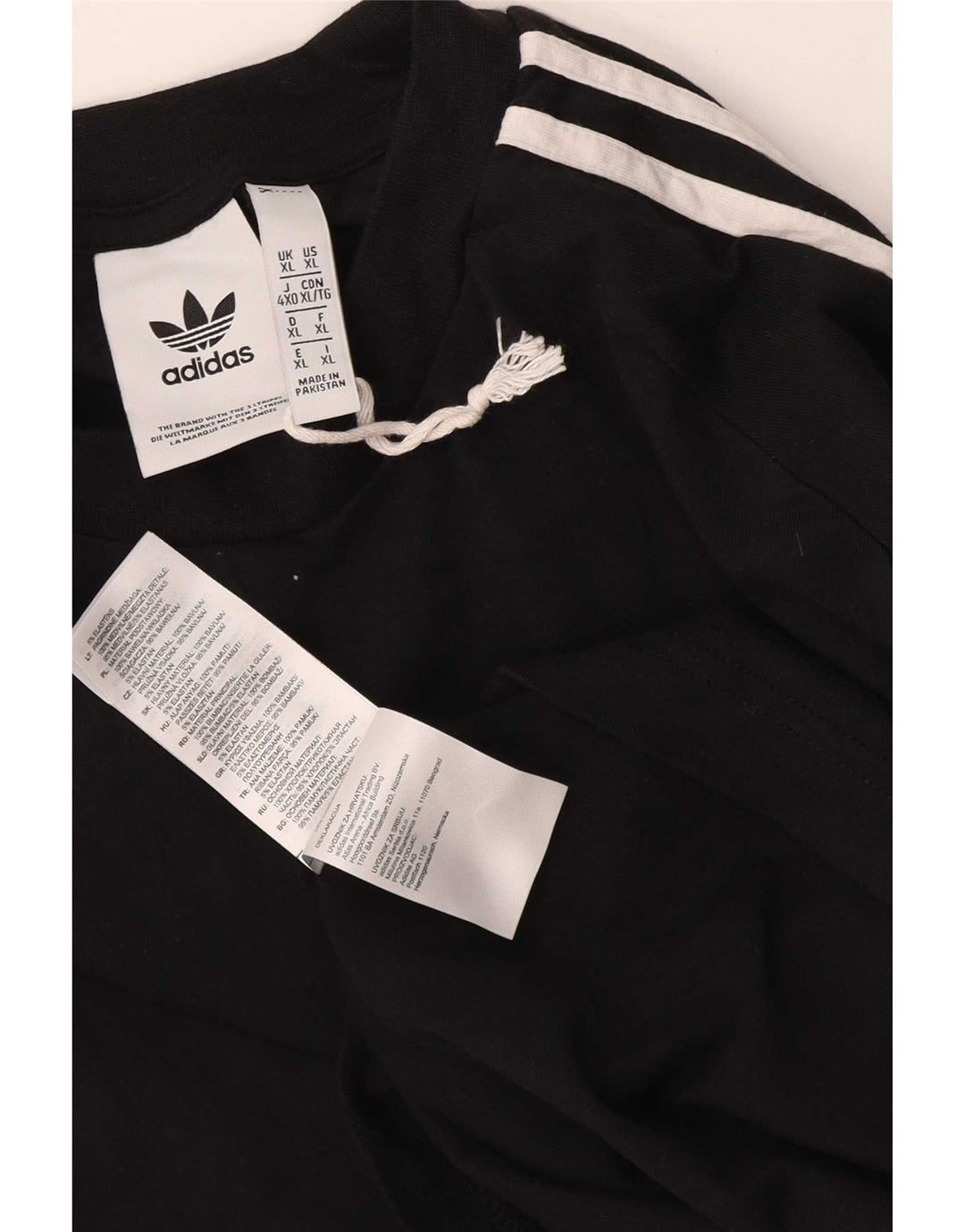 Adidas Mens Top Manga Longa XL Preto Algodão