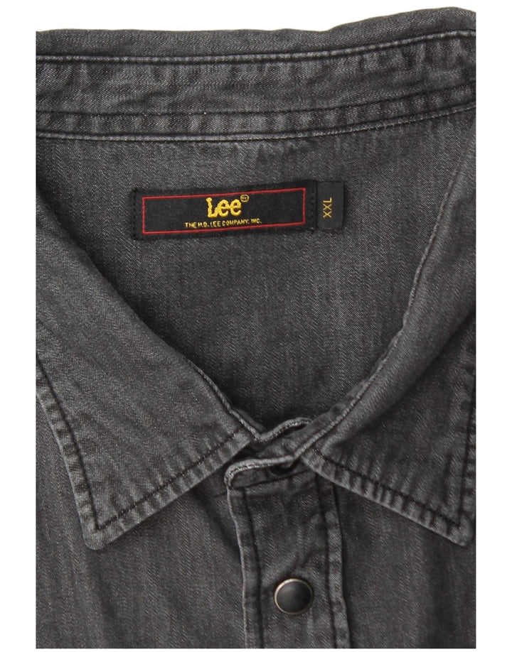 Camisa jeans masculina LEE 2XL preta