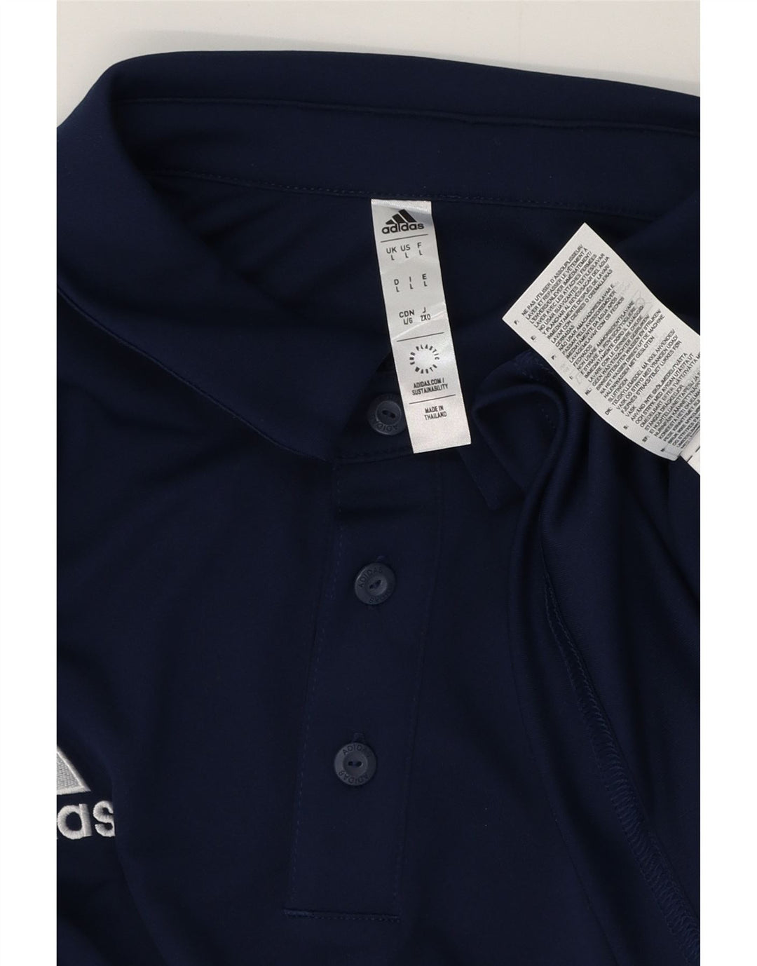 Adidas Mens Aeroready Polo Grande Azul Marinho Poliéster