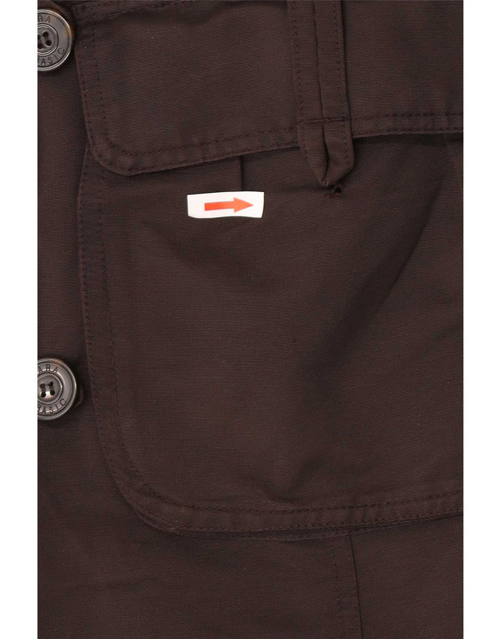 Sobretudo feminino Zara UK 12 marrom médio