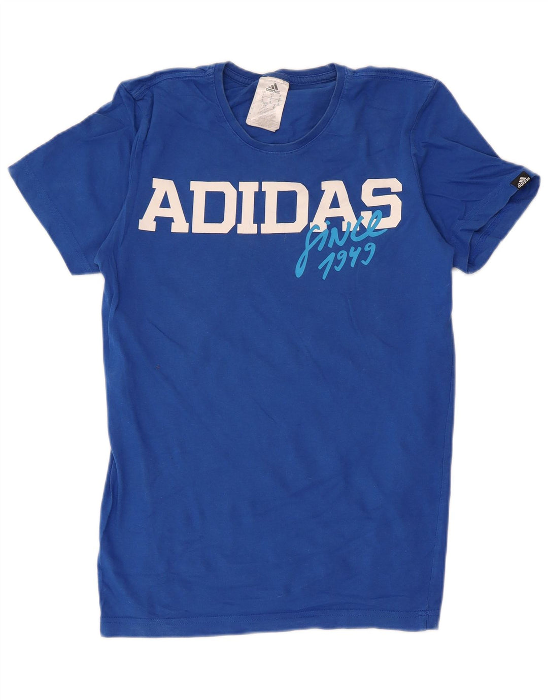 Camiseta Adidas Masculina Graphic Top Pequeno Algodão Azul