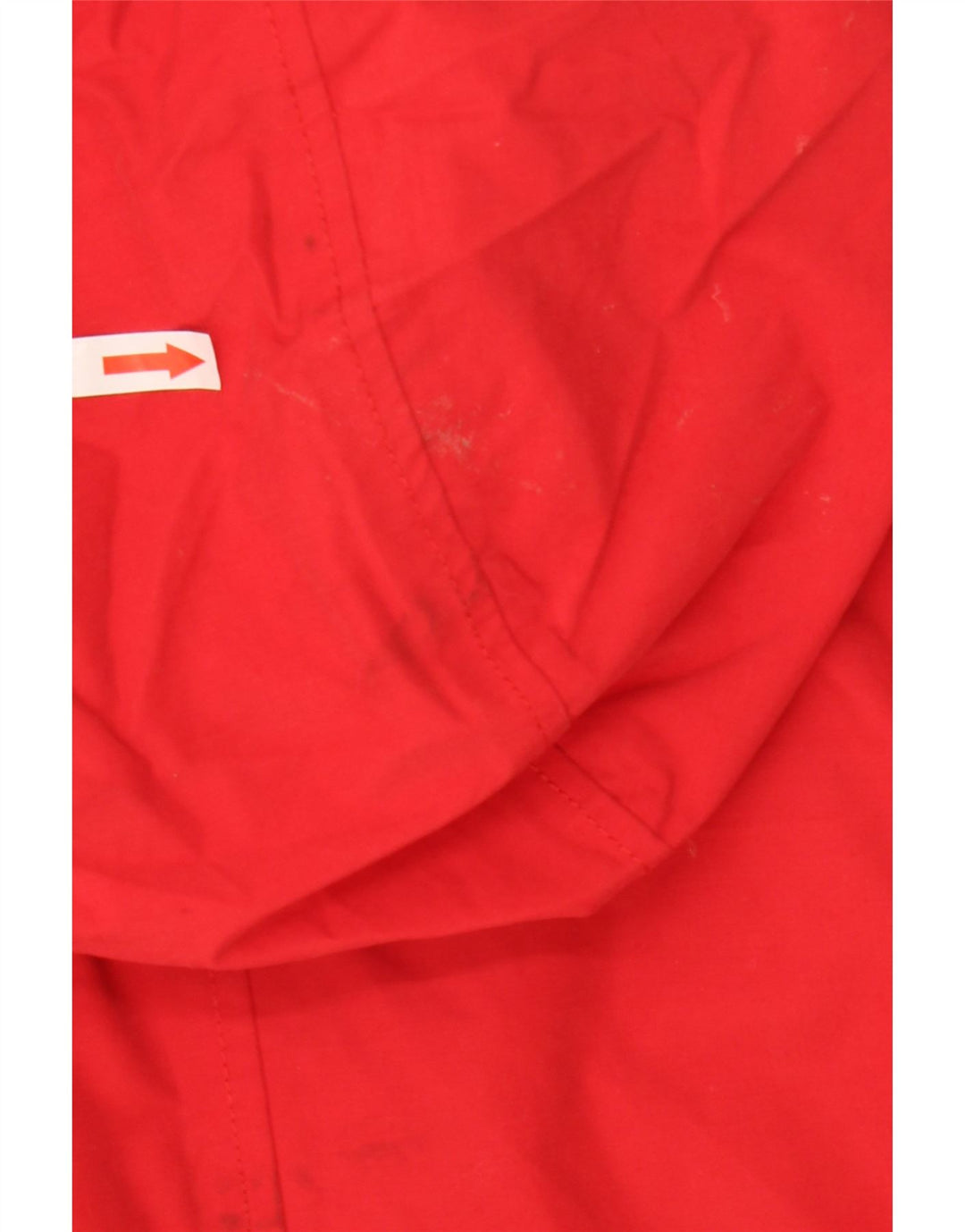Capa de chuva feminina com capuz Joules UK 14 algodão vermelho médio