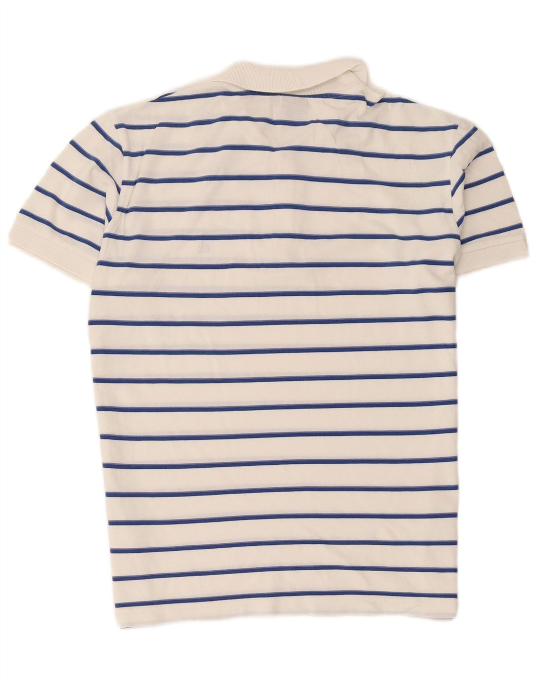 Camisa polo masculina Calvin Klein grande algodão listrado branco
