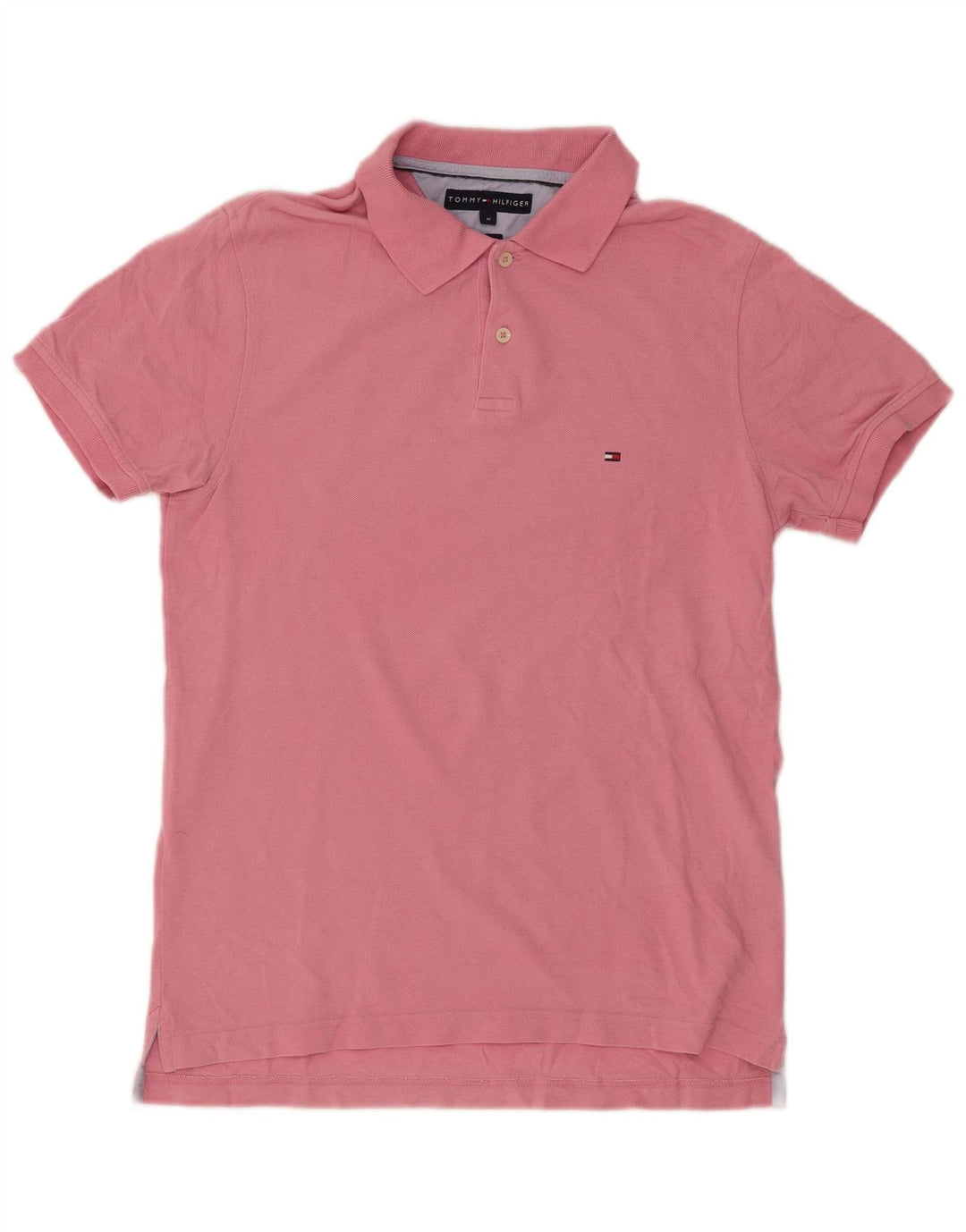 Camisa polo masculina Tommy Hilfiger médio algodão rosa
