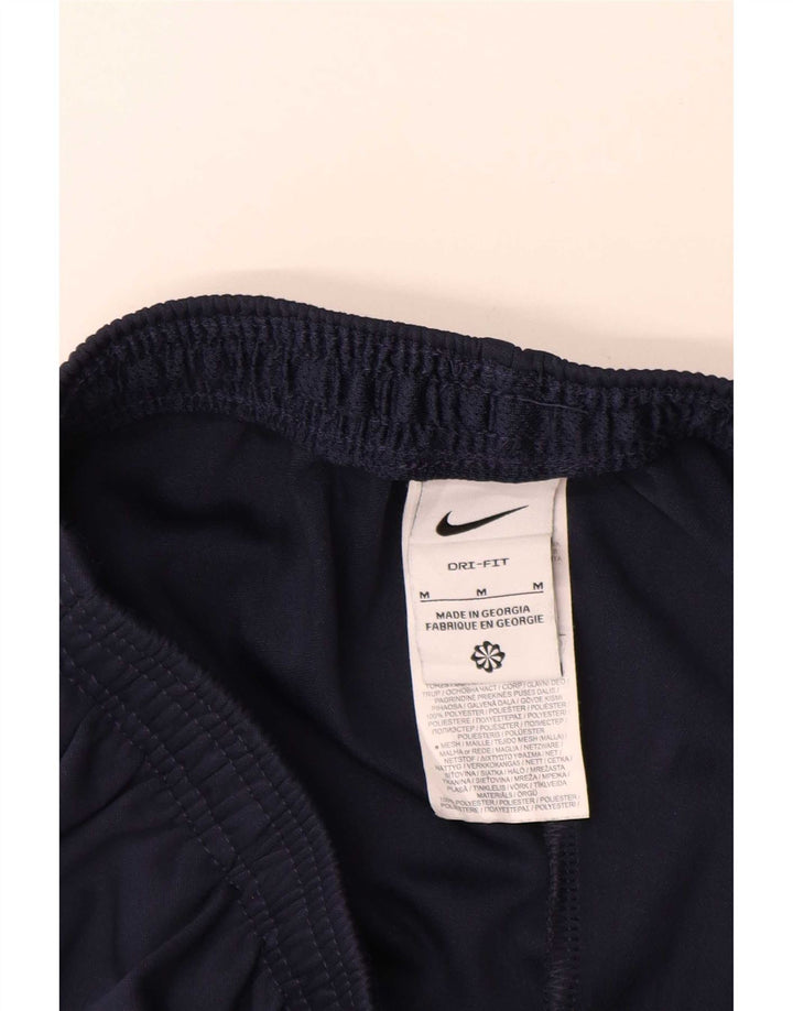 Calça de treino masculina Nike médio azul marinho colorblock poliéster