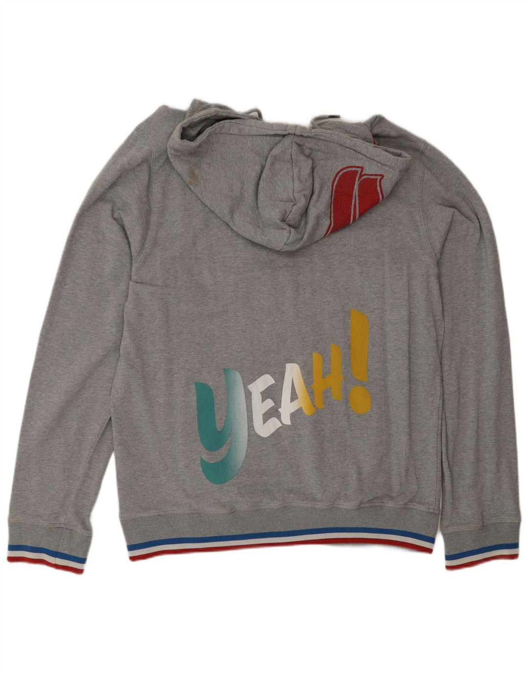 Diesel masculino 55DSL moletom com capuz gráfico XL cinza