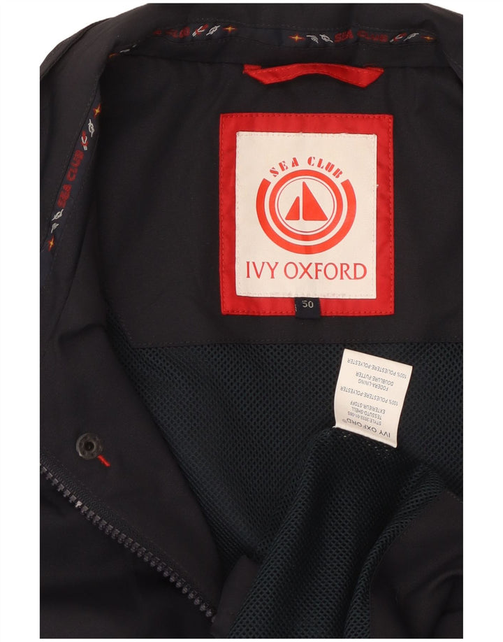 Jaqueta corta-vento masculina IVY OXFORD IT 50 grande poliéster azul marinho