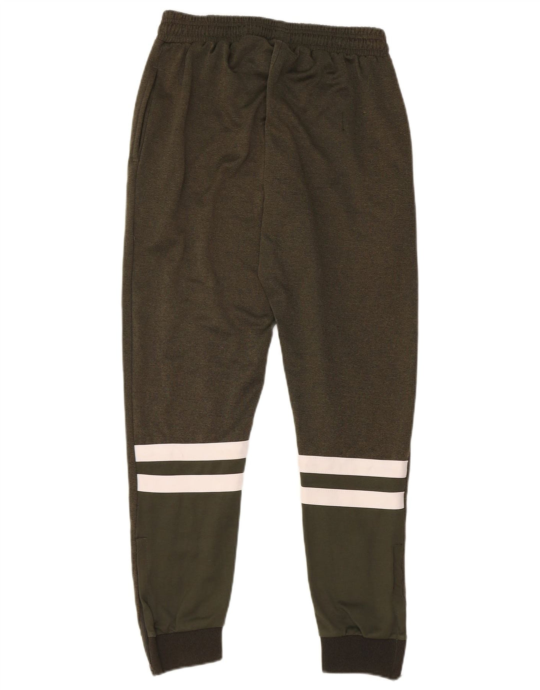 Calça esportiva masculina ELLESSE, joggers, pequeno, cáqui, colorblock, poliéster