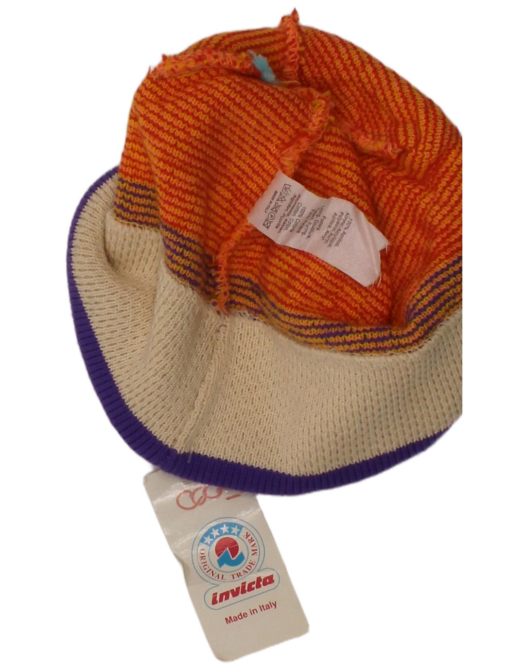 Chapéu Bobble feminino de malha gráfica Invicta tamanho único laranja acrílico