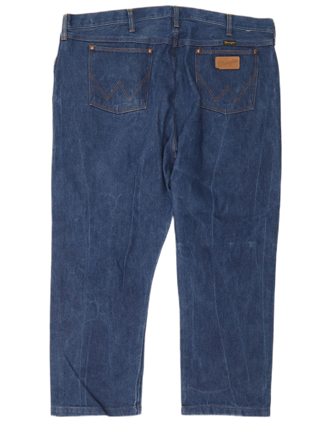 Jeans Wrangler masculino recortado reto W44 L26 azul