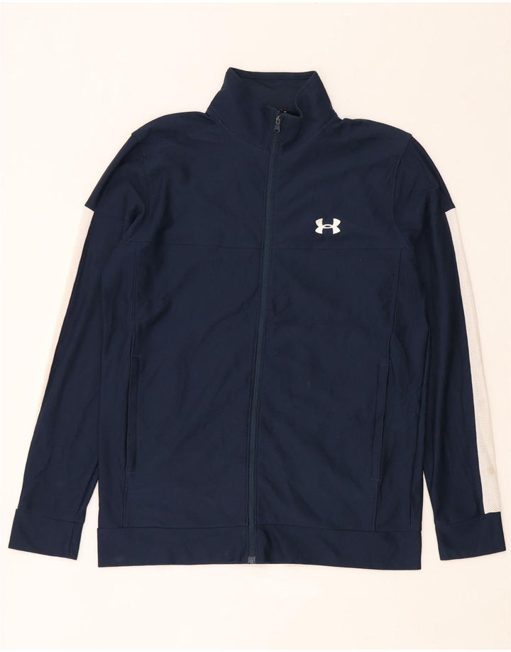Under Armour Mens Tracksuit Top Jacket Médio Azul Marinho Colorblock