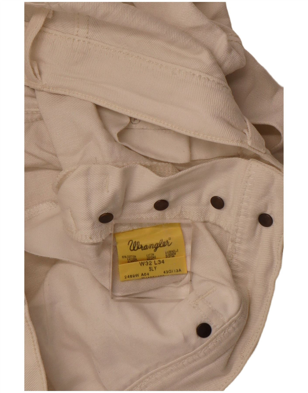 Shorts jeans Wrangler feminino Sly W32 grande algodão branco