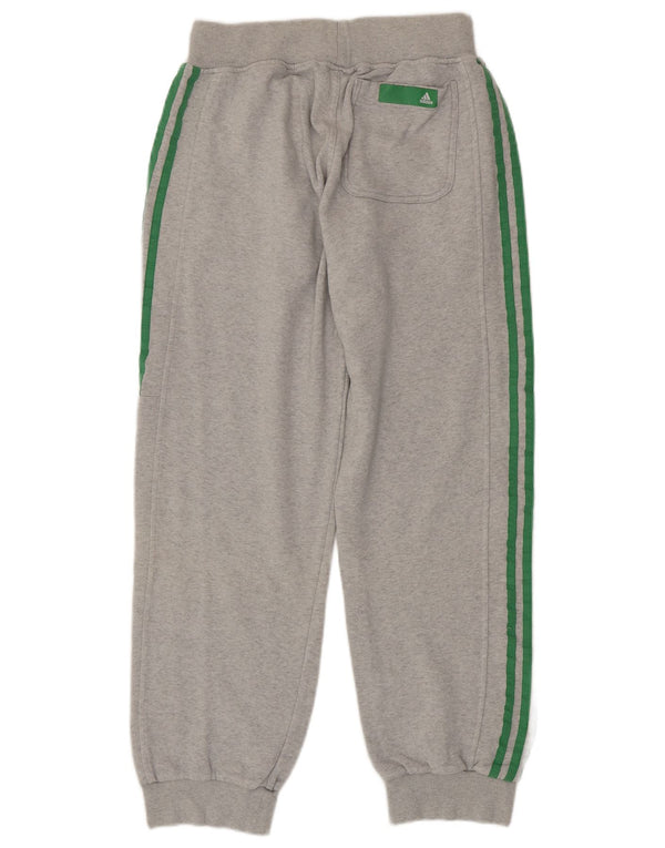 Adidas Womens Graphic Tracksuit Calças Joggers UK 8 Pequeno Cinza Flecked
