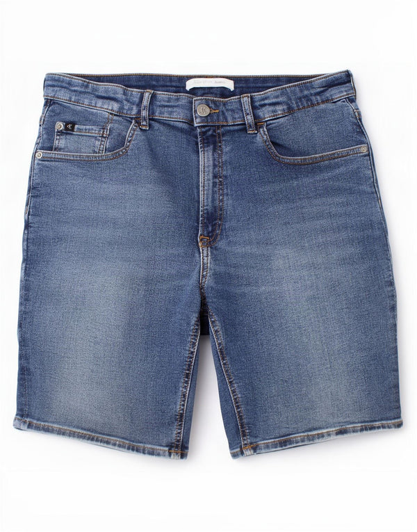 Calvin Klein Meninos Shorts Jeans 15-16 Anos W30 Azul