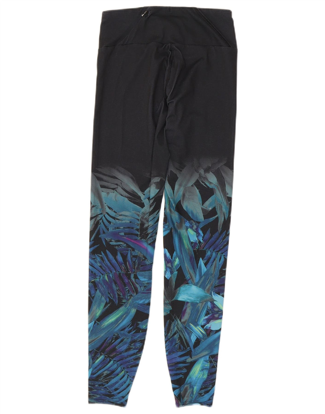 Leggings femininos Marks & Spencer UK 8 poliéster floral preto pequeno