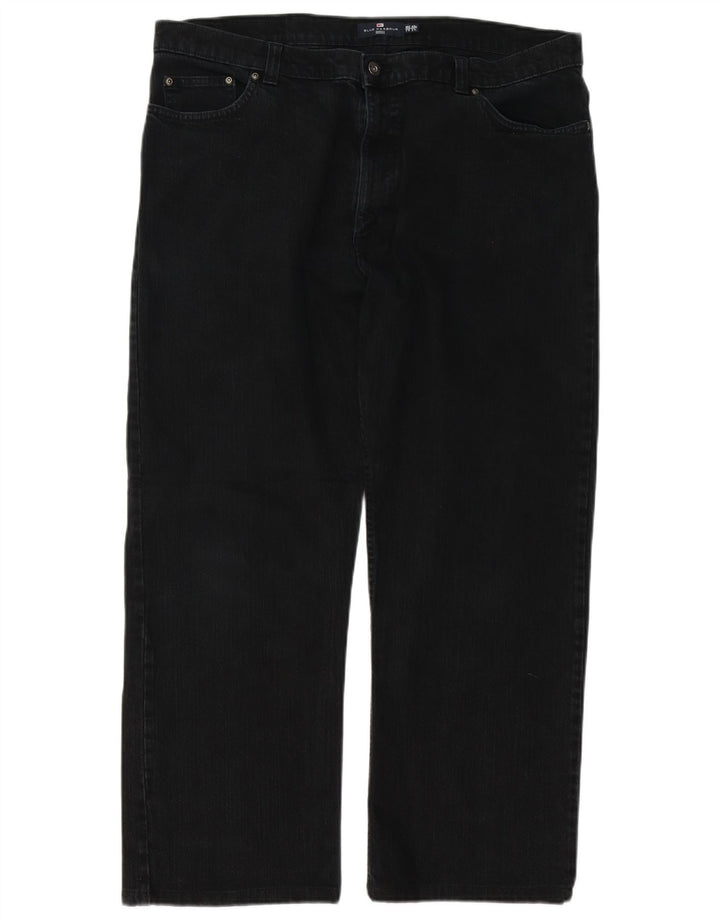 Calça jeans reta masculina Marks & Spencer Blue Harbor W40 L28 algodão preto