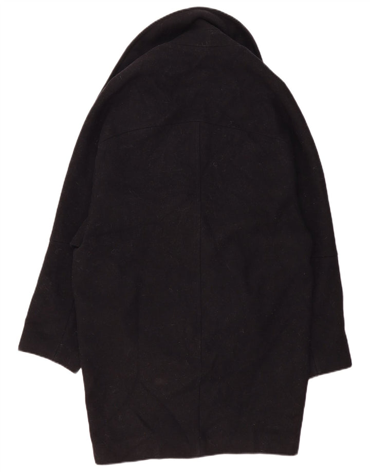 Casaco feminino oversized duplo breasted Zara Reino Unido 6 XS preto