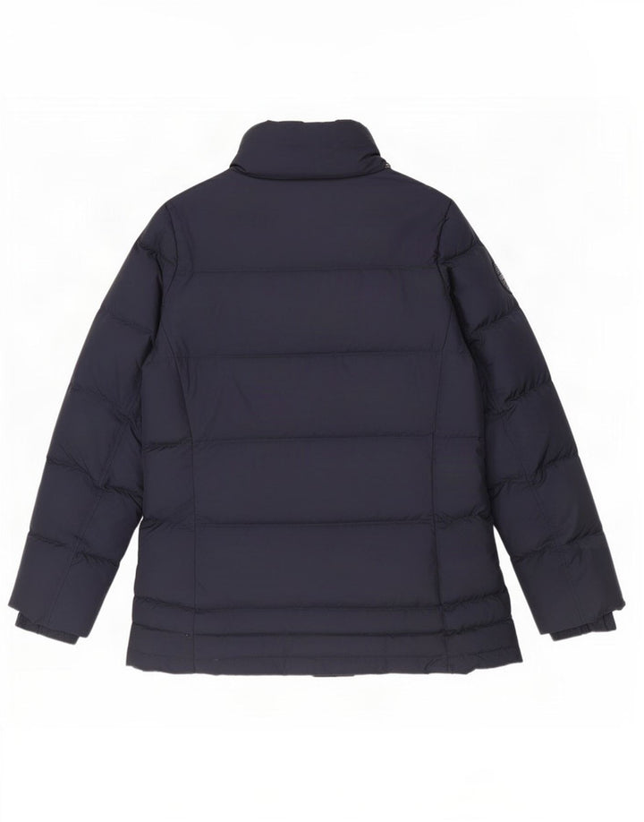 Jaqueta acolchoada feminina Tommy Hilfiger Reino Unido 16 grande poliéster azul marinho