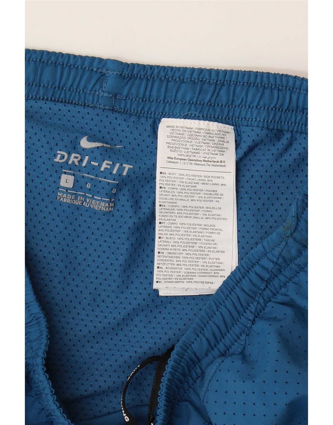 Nike Mens Dri Fit Sport Shorts Grande Azul Poliéster