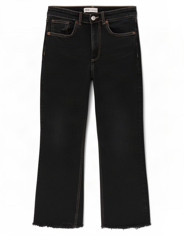 Calça jeans feminina Zara EU 38 pequena W28 L24 preta