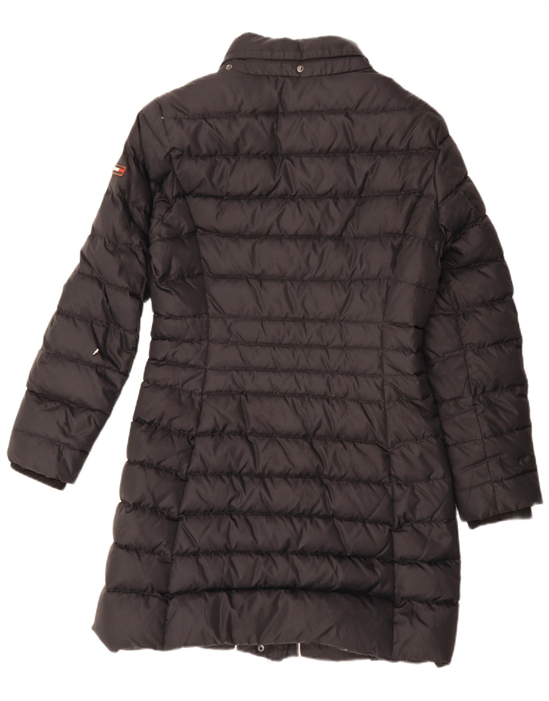 Casaco acolchoado feminino Tommy Hilfiger Reino Unido 16 grande poliéster preto
