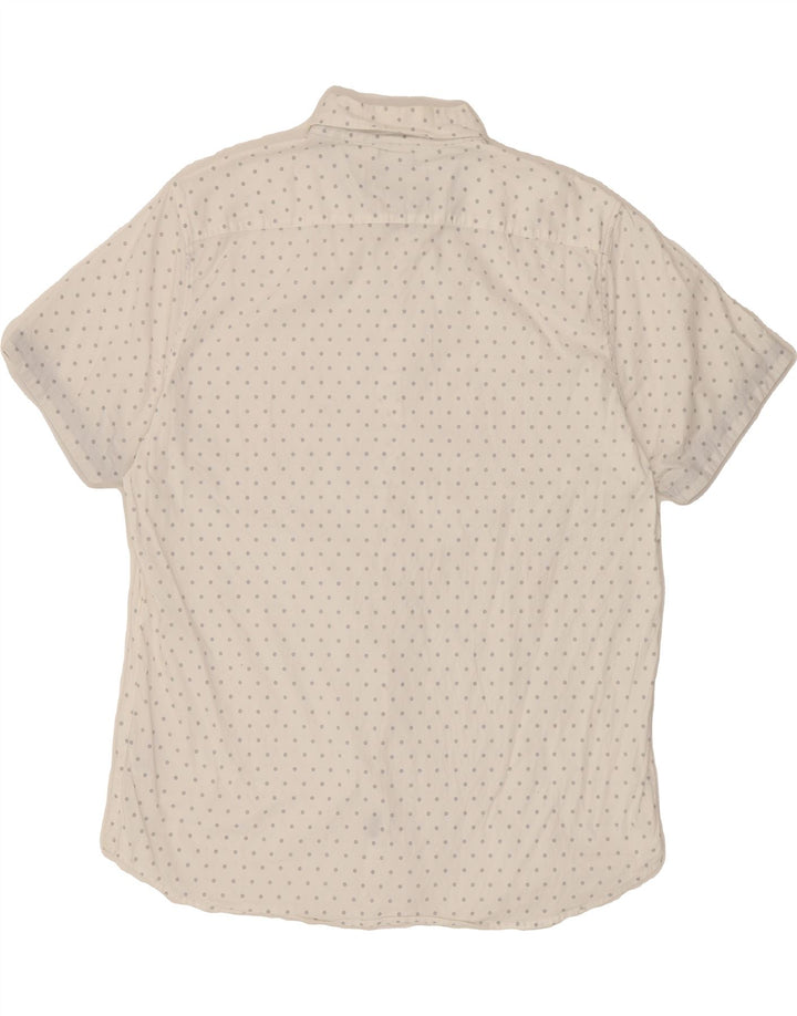 LEE Mens Regular Fit Short Sleeve Shirt XL White Floral Cotton Vintage Lee and Second-Hand Lee from Messina Hembry 
