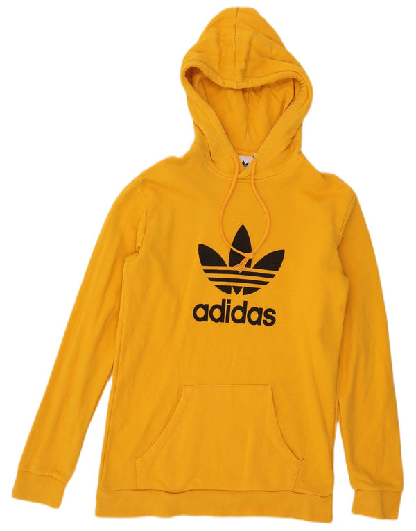 Adidas masculino gráfico moletom com capuz pequeno algodão amarelo