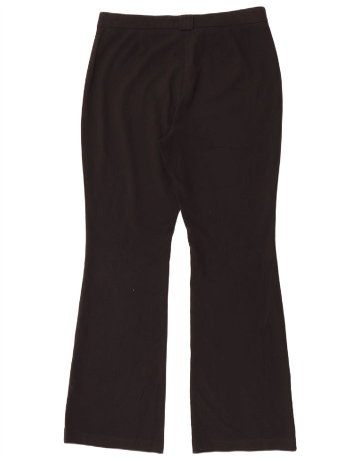 Calça casual feminina Marks & Spencer Bootcut Reino Unido 12 médio W30 L31 preta