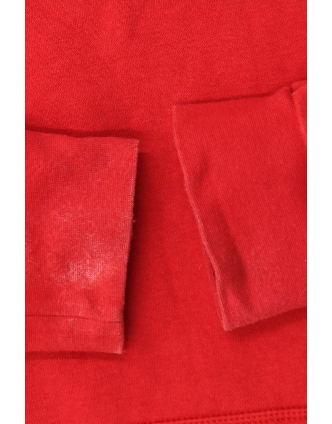 ADIDAS Mens Hoodie Jumper Pequeno Algodão Vermelho