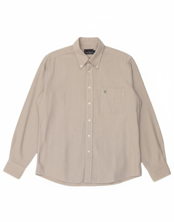 Camisa masculina CONTE OF FLORENCE grande algodão cinza
