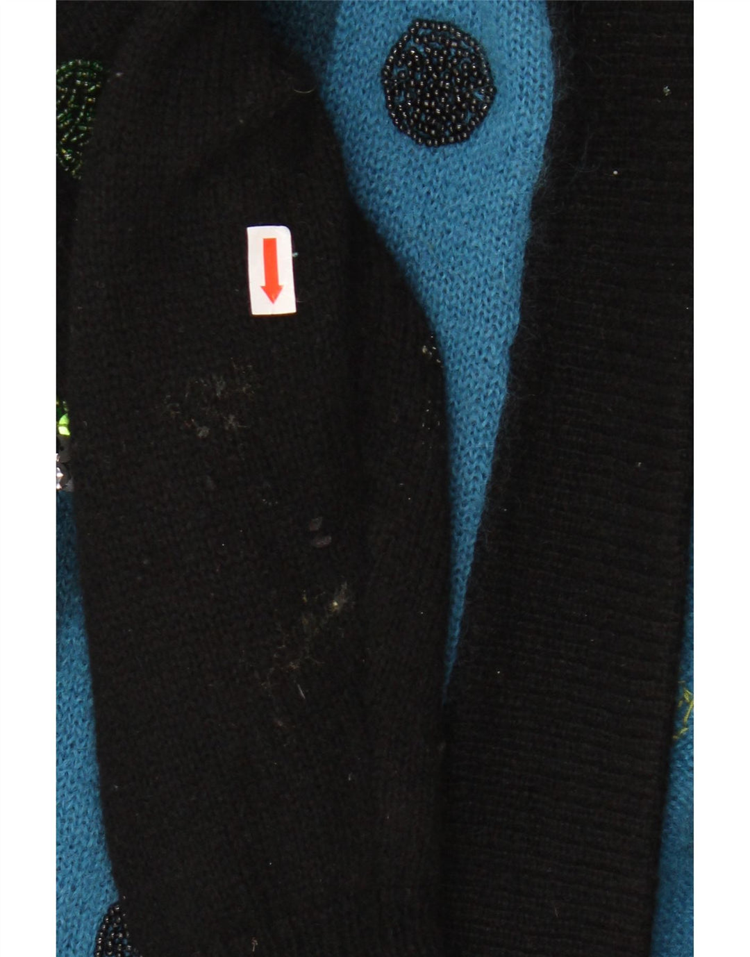 Suéter cardigan feminino oversized longline TOPLIKE UE 40 azul médio
