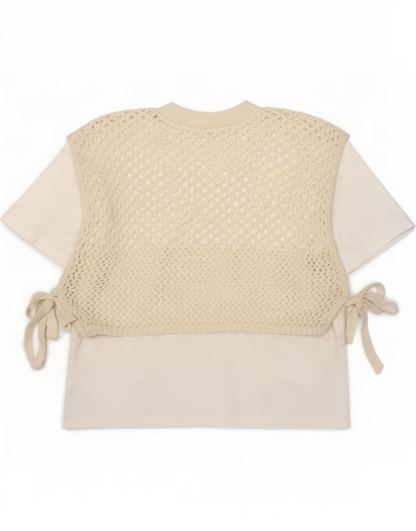 Blusa feminina Zara Top UK 10 pequeno algodão branco
