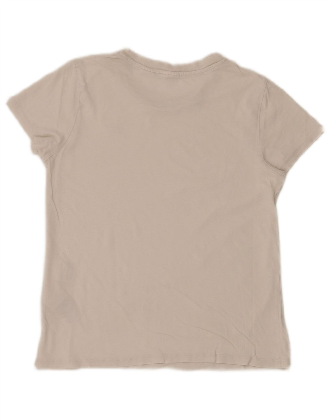 Camiseta feminina Levi's UK 8 pequena algodão branco