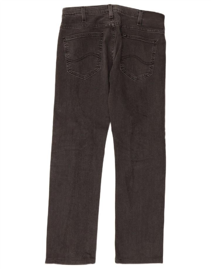Lee Womens Powell Slim Jeans W31 L30 Cinza Algodão