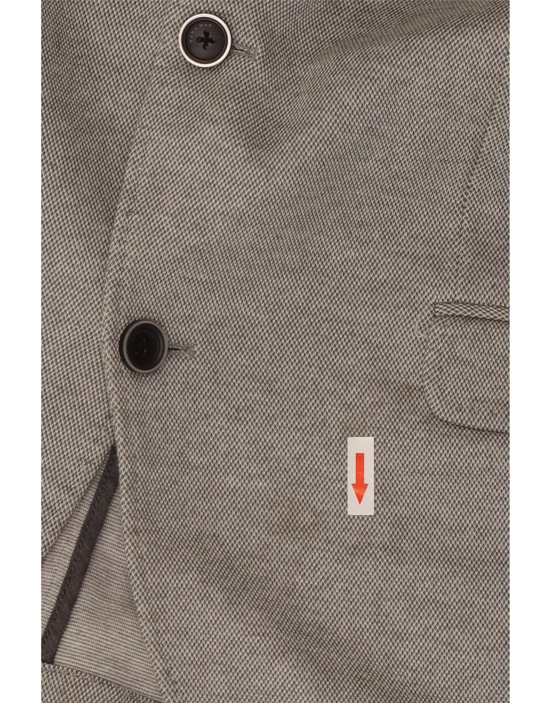Jaqueta blazer masculina Zara com 2 botões EU 56 XL cinza poliéster