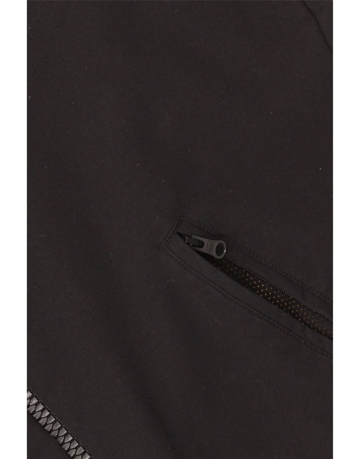 ADIDAS Mens Graphic Tracksuit Top Jacket Pequeno Preto Colourblock Nylon