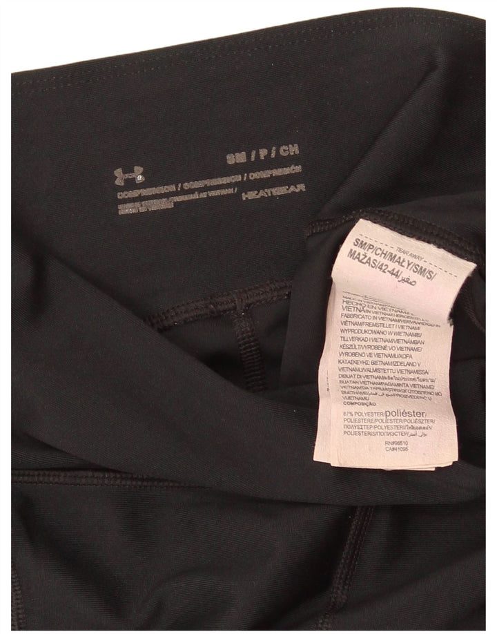 Under Armour Womens Leggings UK 10 Pequeno Poliéster Preto