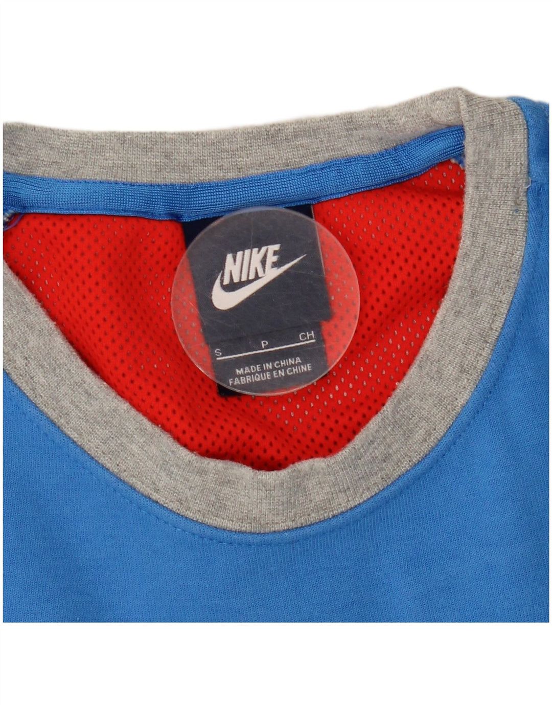 Moletom masculino Nike Jumper pequeno cinza colorblock