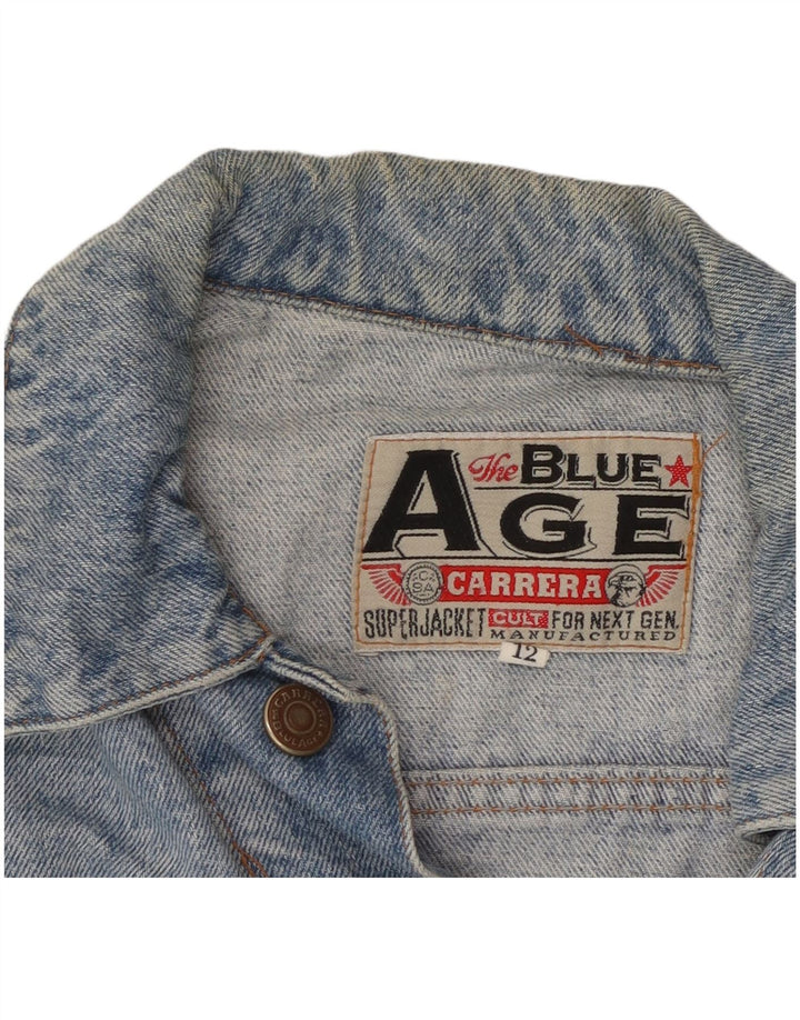 Jaqueta jeans feminina CARRERA 11-12 anos azul