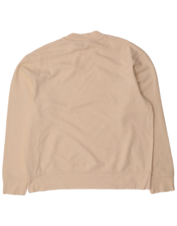 Zara moletom masculino jumper grande algodão branco