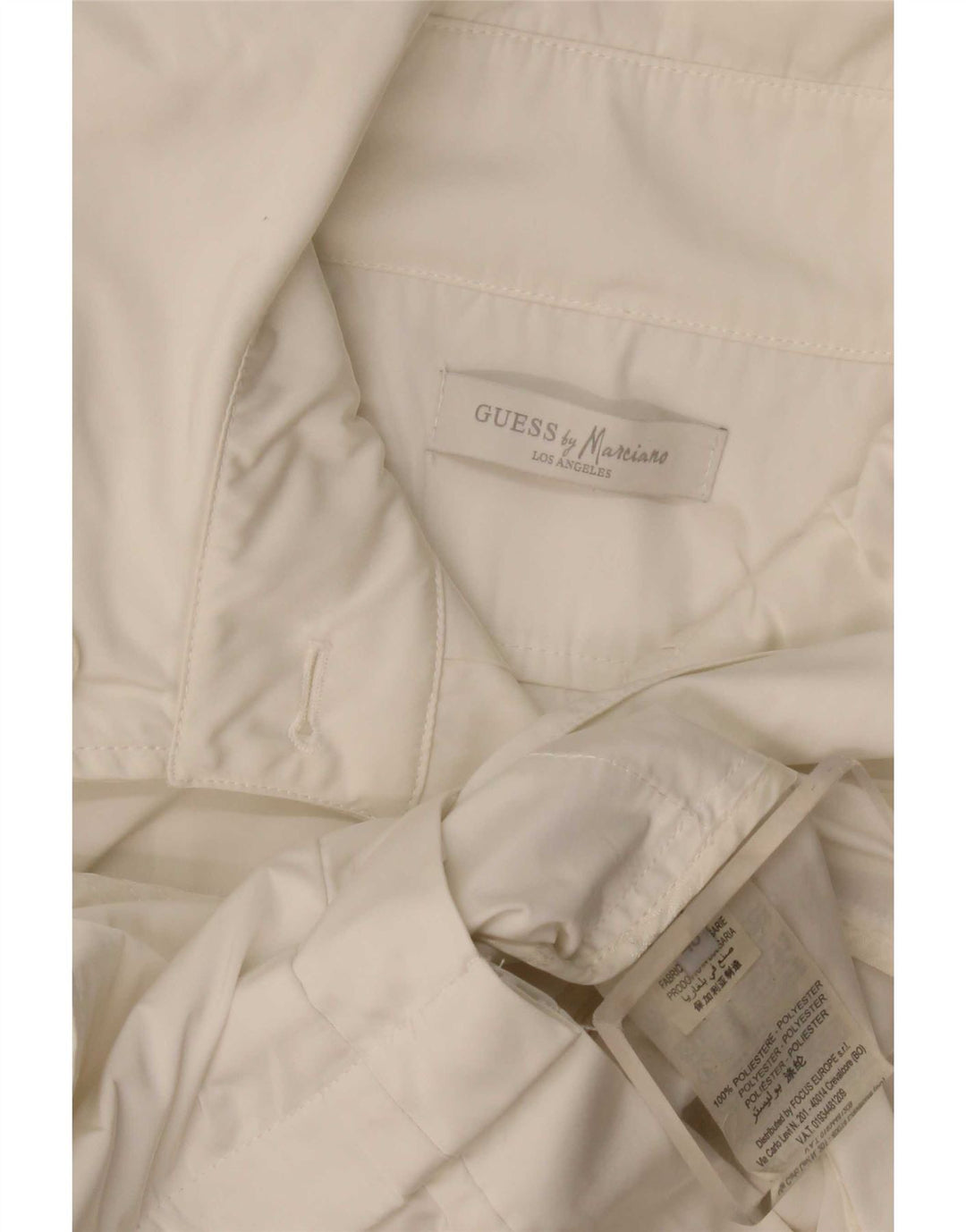Guess By Marciano Casaco feminino IT 40 pequeno poliéster branco