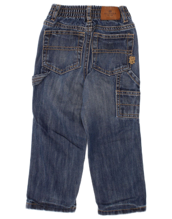TOMMY HILFIGER Jeans Cargo Straight para bebês meninos 18-24 meses W20 L12 Azul