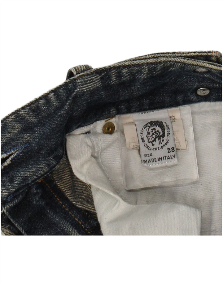 Jeans retos femininos DIESEL W28 L32 algodão azul